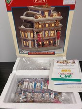 LEMAX Caddington Village 2001 Vtg Christmas Porcelain Lighted Plaza Opera House picture