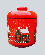 RARE Waechtersbach “Winter Village” Christmas Village Houses 9”Cookie Jar Vtg picture