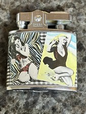 Bright Vintage 1950’s Omega Four Image Pinup Lighter Burlesque Bikini Model picture