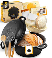 Hornillo de hierro fundido para hornear pan - Incluye accesorios para pan de mas picture