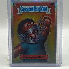 2022 Topps  Garbage Pail Kids Chrome Refractor #186a Iron-Jaw Aaron Card picture