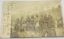 September 30 1910 RPPC Taos Pueblo San Geronimo Day Bert Geer Phillips Wife Rose picture