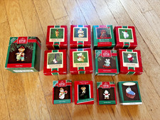Vintage 80s 90s Hallmark Keepsake Ornaments Bear Mouse Santa Lot of 13 Christmas picture