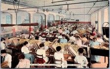 Durham, North Carolina - Fatima Cigarette Factory Interior Postcard picture