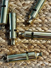Brass Replica British Bobby Whistle, sound is very strong and loud picture