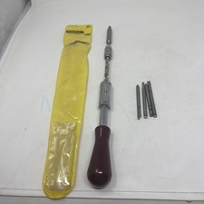 Vintage Stanley Yankee 135B Spiral Ratchet Screwdriver Made In England W Bits picture