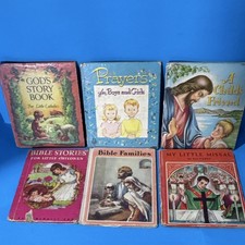 Lot of 6 Vintage Catholic/Christian Children’s Mini Books Pray Missal( SHR 0352) picture