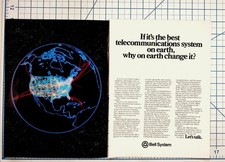 Vintage Bell System Ad 1980s Original Magazine Print Telecommunications History picture