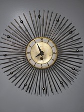 Vintage 1960s SNIDER STARBURST Wall Clock picture