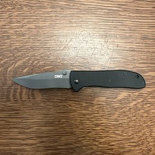 CRKT 6450K Drifter Folding Pocket Knife Plain Edge Frame Lock Black picture