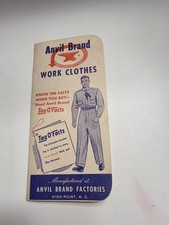 Vintage 1950s Anvil brand work clothes 