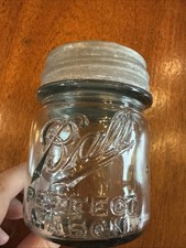 Vtg ORIGINAL 1910~1923 BALL PERFECT MASON BLUE PINT FRUIT CANNING JAR picture