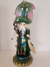 Kurt Adler Hollywood Wizard Dragon Nutcracker Fantasy Large 18-inch Box New  picture
