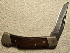 Schrade Uncle Henry LB5 Manual Slipjoint Pocketknife Wood Handle Stainless picture