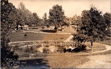 Albion Michigan Cemetery View Real Photo Postcard Grant Photo Early 1900s RPPC picture
