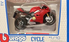Bburago 1:18 DUCATI Panidale v4  MOTORCYCLE Bike Collection Model Toy Gift picture