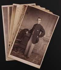 CDV Carte de Visite Lot of 6 Portraits of Handsome Men Greater Pennsylvania #730 picture
