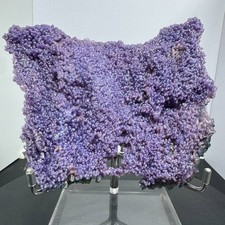 695G Natural purple grape agate quartz crystal granular mineral specimen picture
