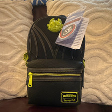 Loungefly How to Train Your Dragon Mini Backpack Black Green picture
