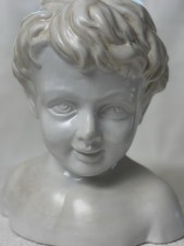 Decorative Head Bust Of Boy European Vintage Inspired Sculpture picture