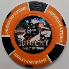 HILL CITY HARLEY DAVIDSON OF HILL CITY, SOUTH DAKOTA DEALERSHIP POKER CHIP NEW  picture