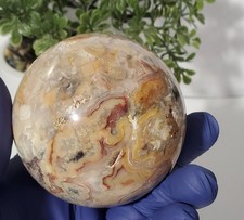 Mexican Crazy Lace Agate Crystal Sphere 404g (66.8mm) picture