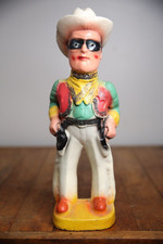 Vintage Lone Ranger Figure chalkware Masked Cowboy Carnival toy prize TV show picture