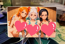 Nami, Yamato, Nico Robin Plastic Waifu Trading Card One Piece picture