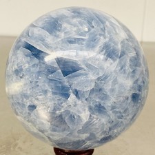 Natural Blue Celestite Crystal Sphere Ball Healing Madagascar 1880G (4.14LB) picture