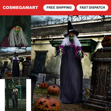 72” Halloween Decorations - Hanging Animatronic Witch Eyes for Haunted House Pro picture