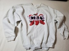 vintage 1999 christmas dalmatians sweat top WOMENS 3XL Superb Condition  picture