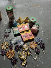 Harry Potter Honeydukes Candy 21 Pc Lot Fizzing Whizzbees Hogwarts Lollipops picture
