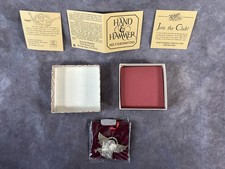 Vtg Hand & Hammer Sterling Silver 1481 Heralding Angel Christmas Ornament 13 gm picture