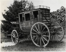 Old Stagecoach Left in Hills 1933 Photo White Mountains in New Hampshire: This picture