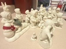  Dept 56 lot of 24 Snow Village, Easter, and others Watch Video  picture