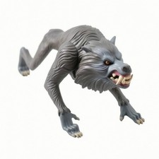Wolf Figurine Realistic Wolf Figure Detailed for Home Decor, Dioramas, Hobbyists picture
