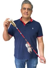 decorative Large REAL NAVAJO ARROW , handcrafted , by Carlos Longoria , RED 1 picture