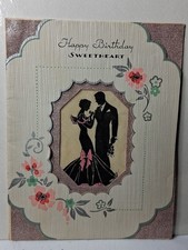 vintage happy birthday sweetheart card picture