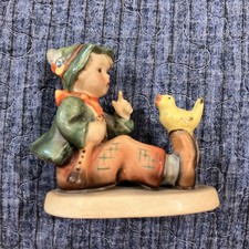 Rare Early Goebel Hummel #63 “Singing Lesson” U.S. Zone Germany TMK-1 Crown Mark picture