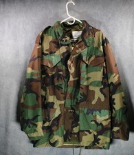 Rothco M65 Field Jacket Woodland Camo M-65 Cold Weather Coat Large Long USA picture