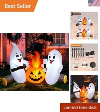 Weatherproof 6ft Halloween Ghost Inflatable - Perfect for Indoor and Outdoor Use picture