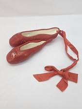 Ceramic Red Ballet Slippers/Shoes Wall Hanging Signed Art 8”- 1949 picture