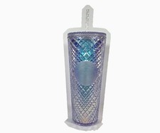 2022 Starbucks Iridescent Prism Diamond Studded Tumbler 24oz picture