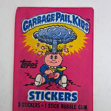 Topps Garbage Pail Kids 1985 Sealed Sticker Pack 5 Stickers + Bubble Gum picture