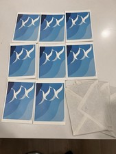 Vintage UNICEF Art Cards Set of 8 with Envelopes Doves by Barbara Jaccaud Canada picture