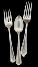 Advertising Spoon & Forks The Surrey, Albert Pick, Mayflower Hotels Silverplate picture