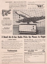 Nova-Tech Air-O-Ear 3 Band Aircraft Radio Print Ad 1960 Vintage picture