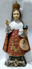 Infant of Prague Statue Devine Child Jesus King Religious Holy Santo Nino 11.5