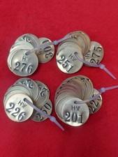 Antique Vintage 100 Numbered 1 3/8
