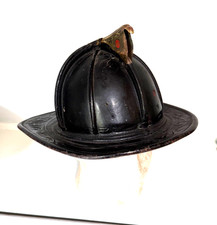 Vintage Named SFFD San Francisco Fire Dept Cairns Leather Fire Helmet Circa 1948 picture